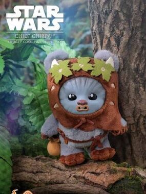 Disney Star Wars Hot Toys Cosbi Ewoks Plush Keychain - Chief Chirpa